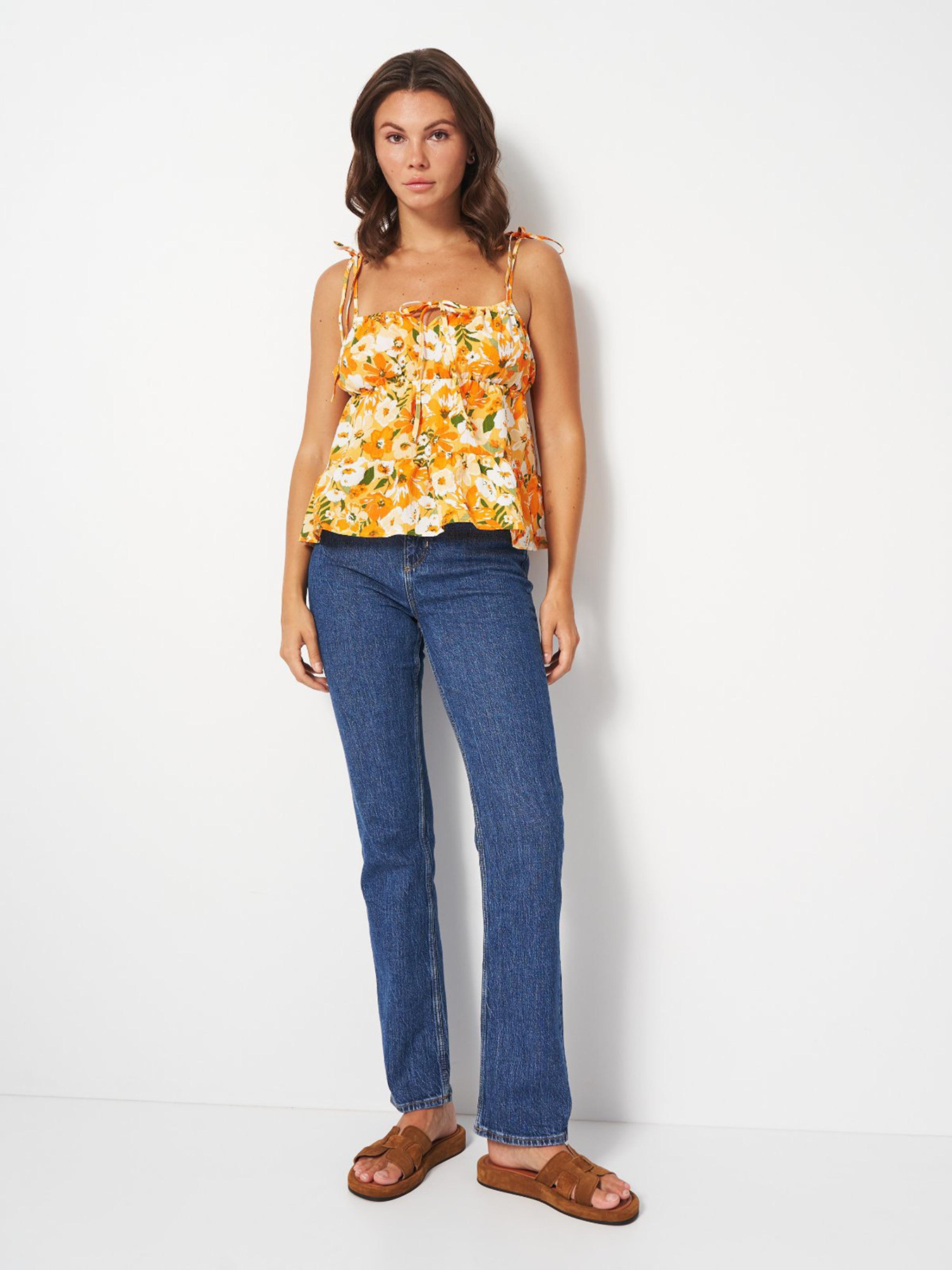 Топ H&M модель 7894321wer_Оранжевый Фото