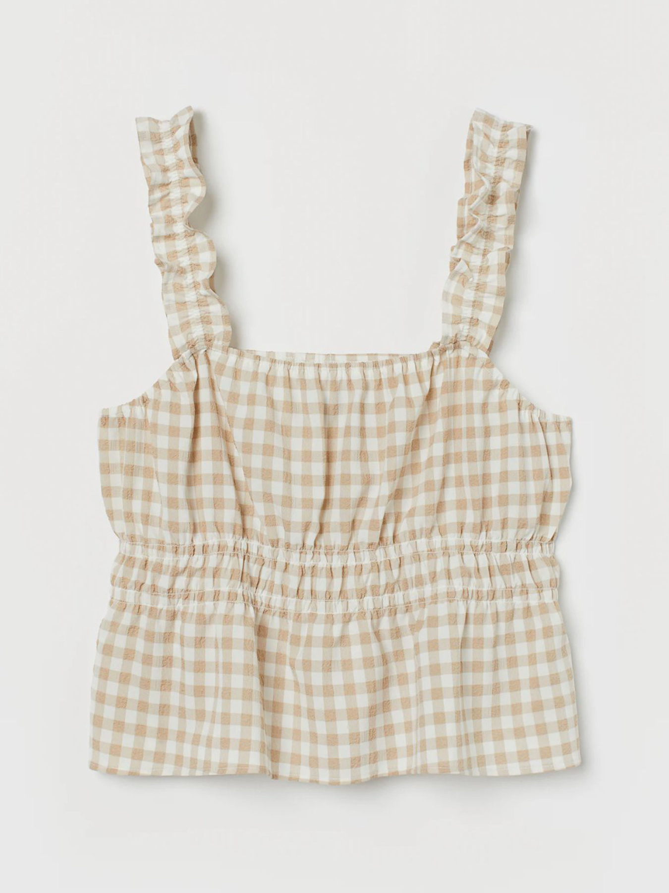 Топ H&M модель 9685330wer_Бежево-белый Фото