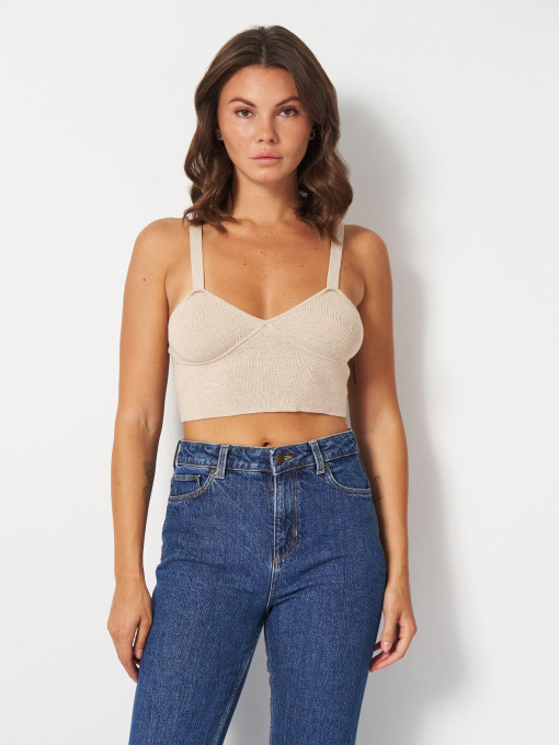 Топ H&M модель 1136742wer_Светло-бежевый Фото