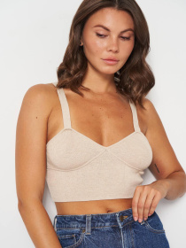 Топ H&M модель 1136742wer_Светло-бежевый Фото