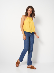 Топ H&M модель 9685583wer_Ярко-желтый Фото