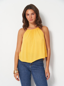 Топ H&M модель 9685583wer_Ярко-желтый Фото