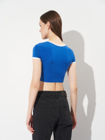 Топ H&M модель 1139626wer_Синий Фото