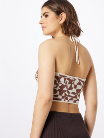 Топ Monki модель 1060542wer_Бело-коричневый Фото