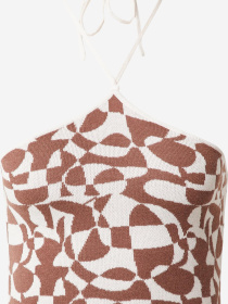 Топ Monki модель 1060542wer_Бело-коричневый Фото
