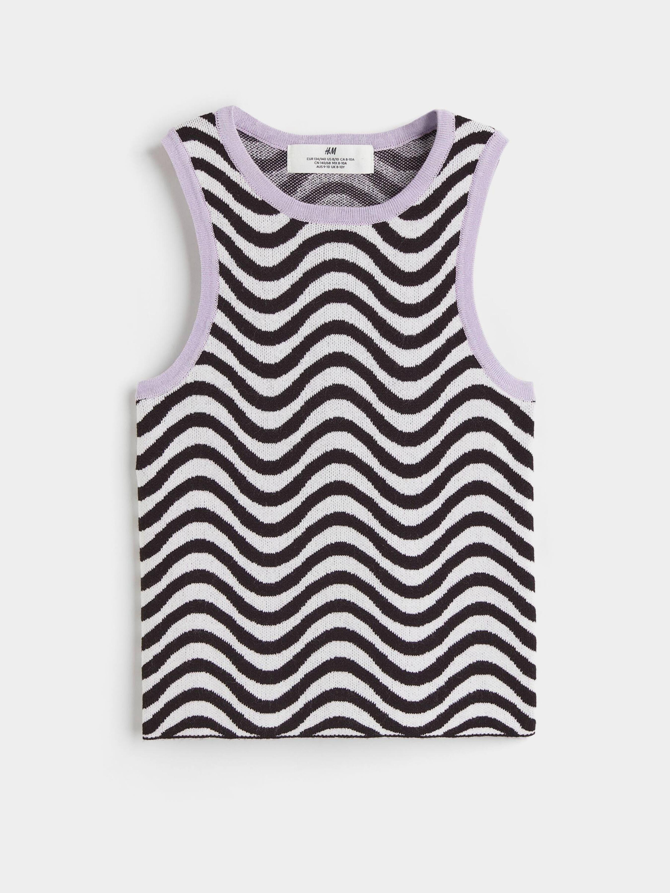 Топ H&M модель 10282460kwer_Бело-черный Фото