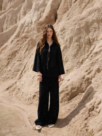 Штани ESTRO 19578-2-3001, колір чорний модель 19578-2-3001 Штани ESTRO 19578-2-3001, колір чорний модель 19578-2-3001 Фото