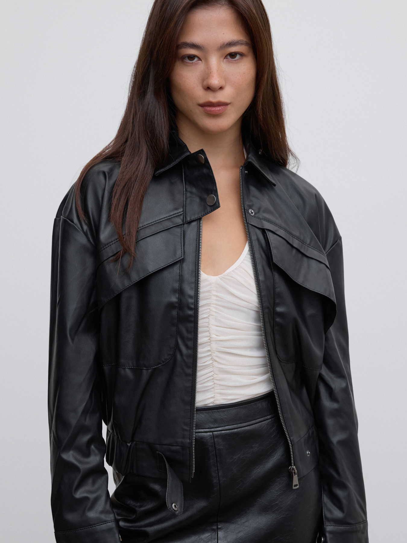 Куртка кожаная Estro модель 00484-9101 Фото