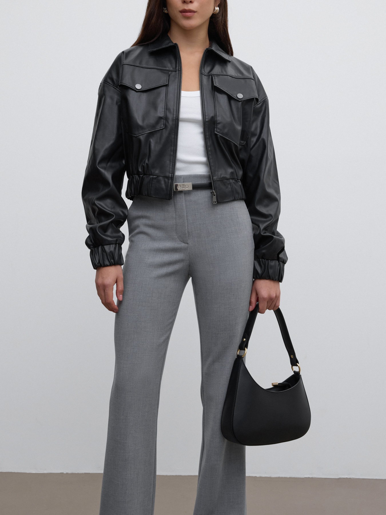 Шкіряна куртка Estro модель 00482-9101 Фото