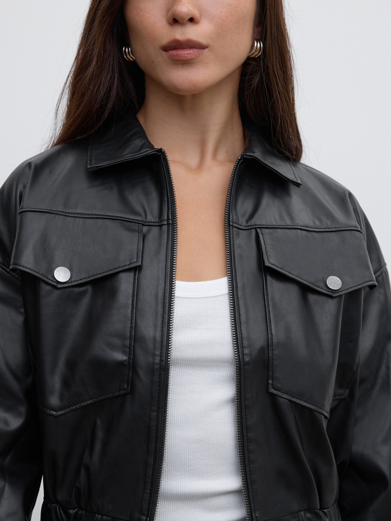 Шкіряна куртка Estro модель 00482-9101 Фото