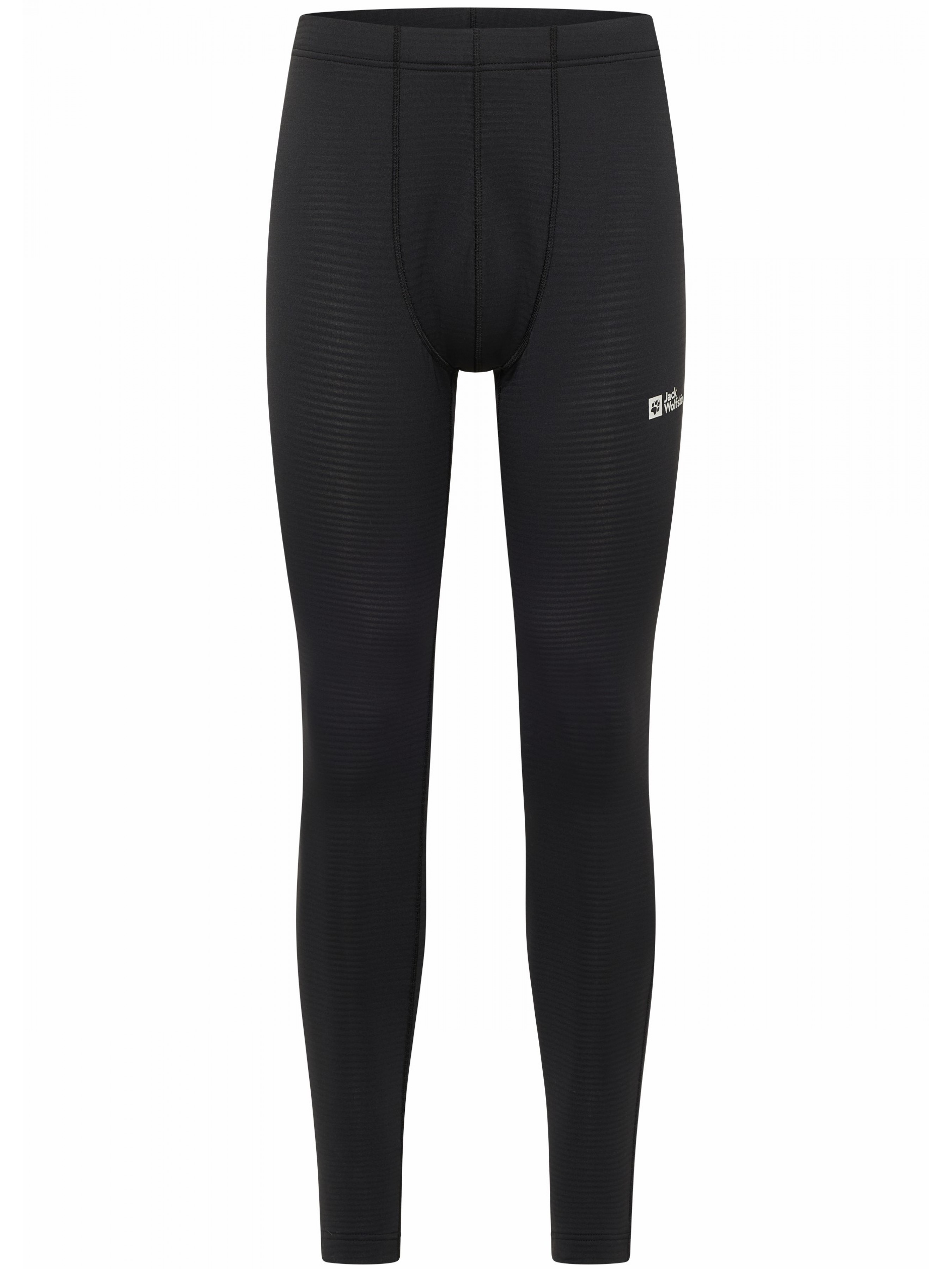 Чоловіча Термобілизна Jack Wolfskin Кальсони (54e395ee-24af-11ef-acfb-0050568cbfcf) колір чорний, матеріал поліестер