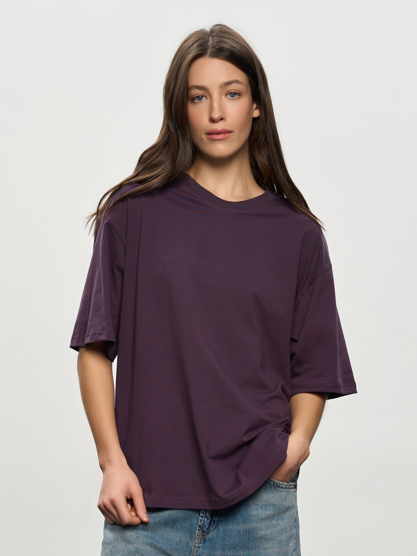 Футболка Роза модель 231105_violet Фото