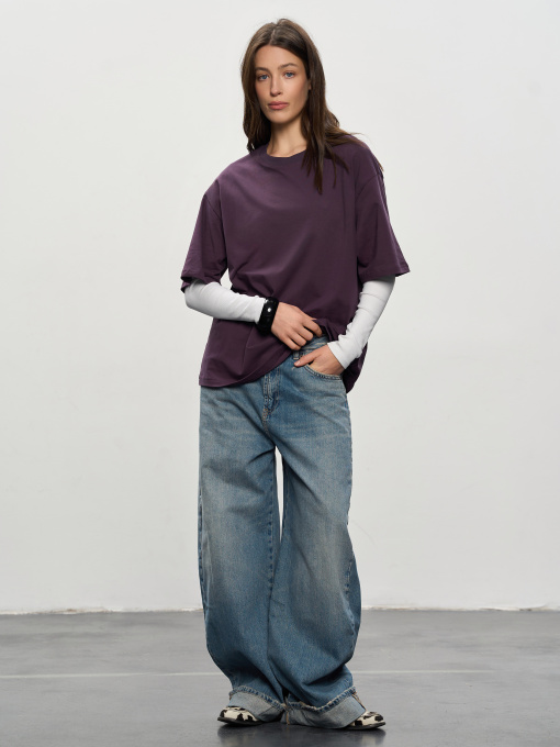 Футболка Роза модель 231105_violet Фото