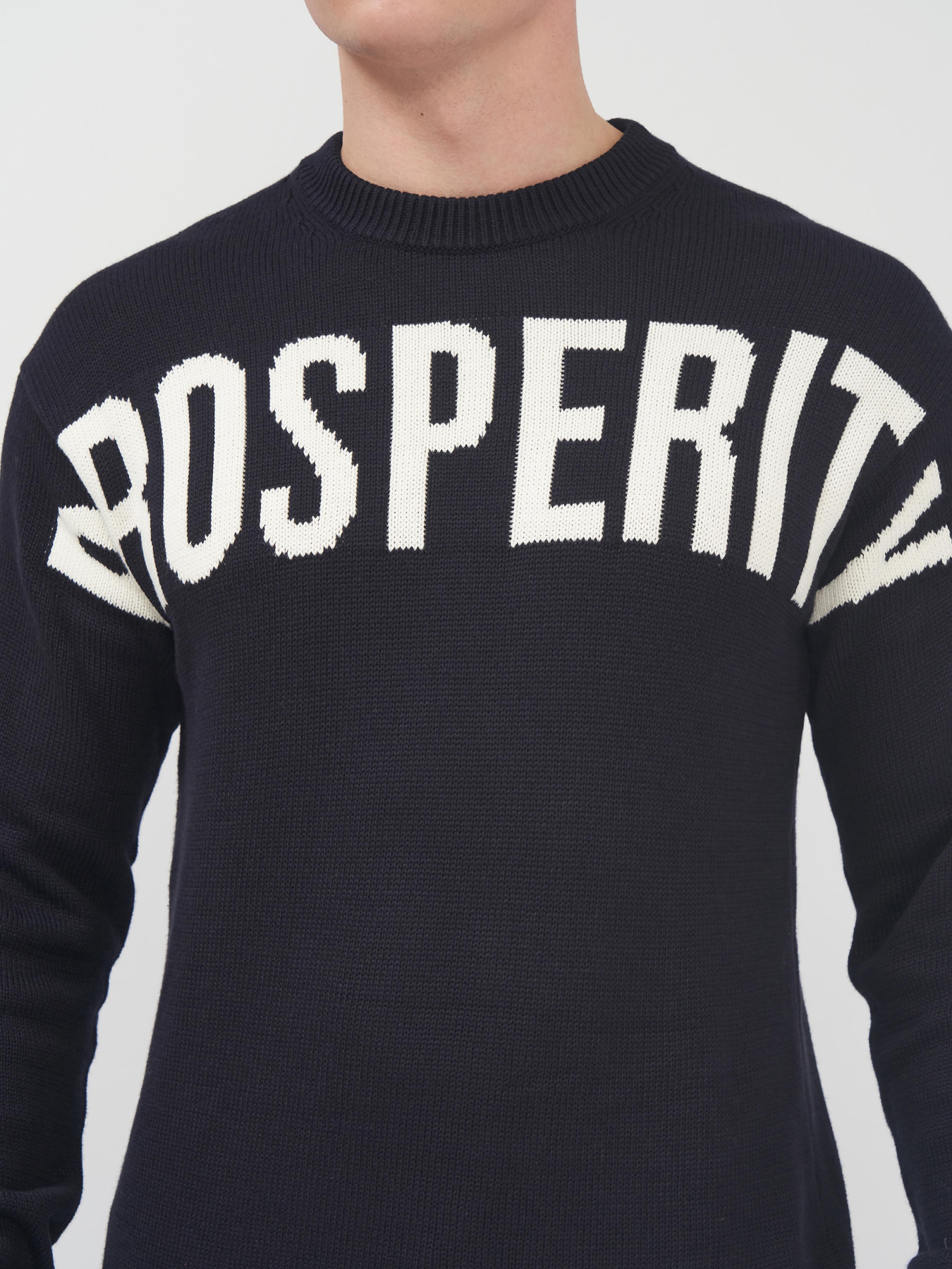 Свитер H&M модель 9402123abr_Темно-синий Фото