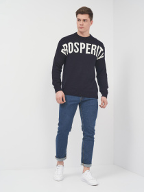 Свитер H&M модель 9402123abr_Темно-синий Свитер H&M модель 9402123abr_Темно-синий Фото