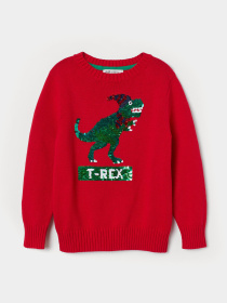 Свитер H&M модель 6564960dlog_Красный Фото