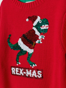 Свитер H&M модель 6564960dlog_Красный Свитер H&M модель 6564960dlog_Красный Фото