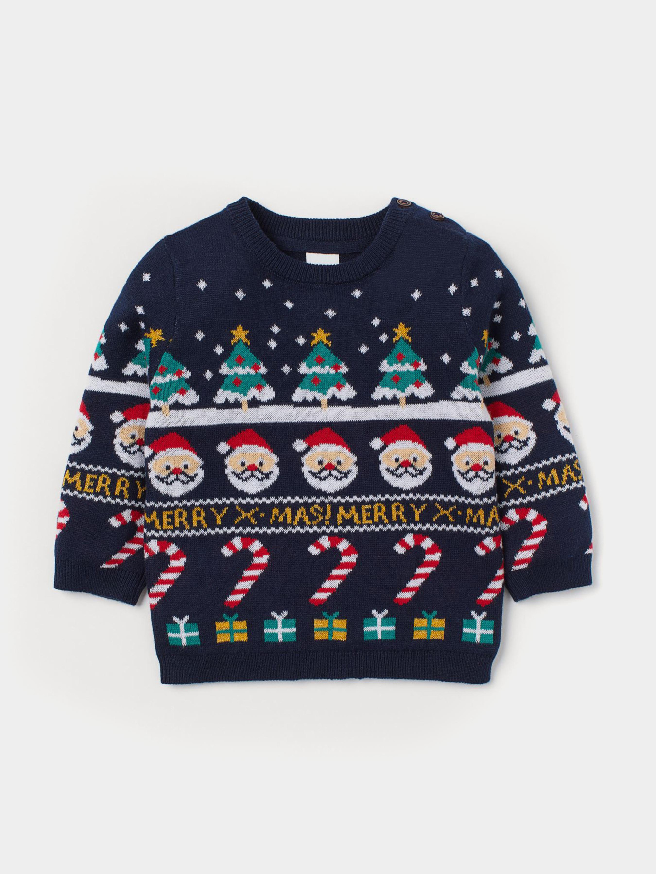 Свитер H&M модель 8849002abr_Темно-синий Фото