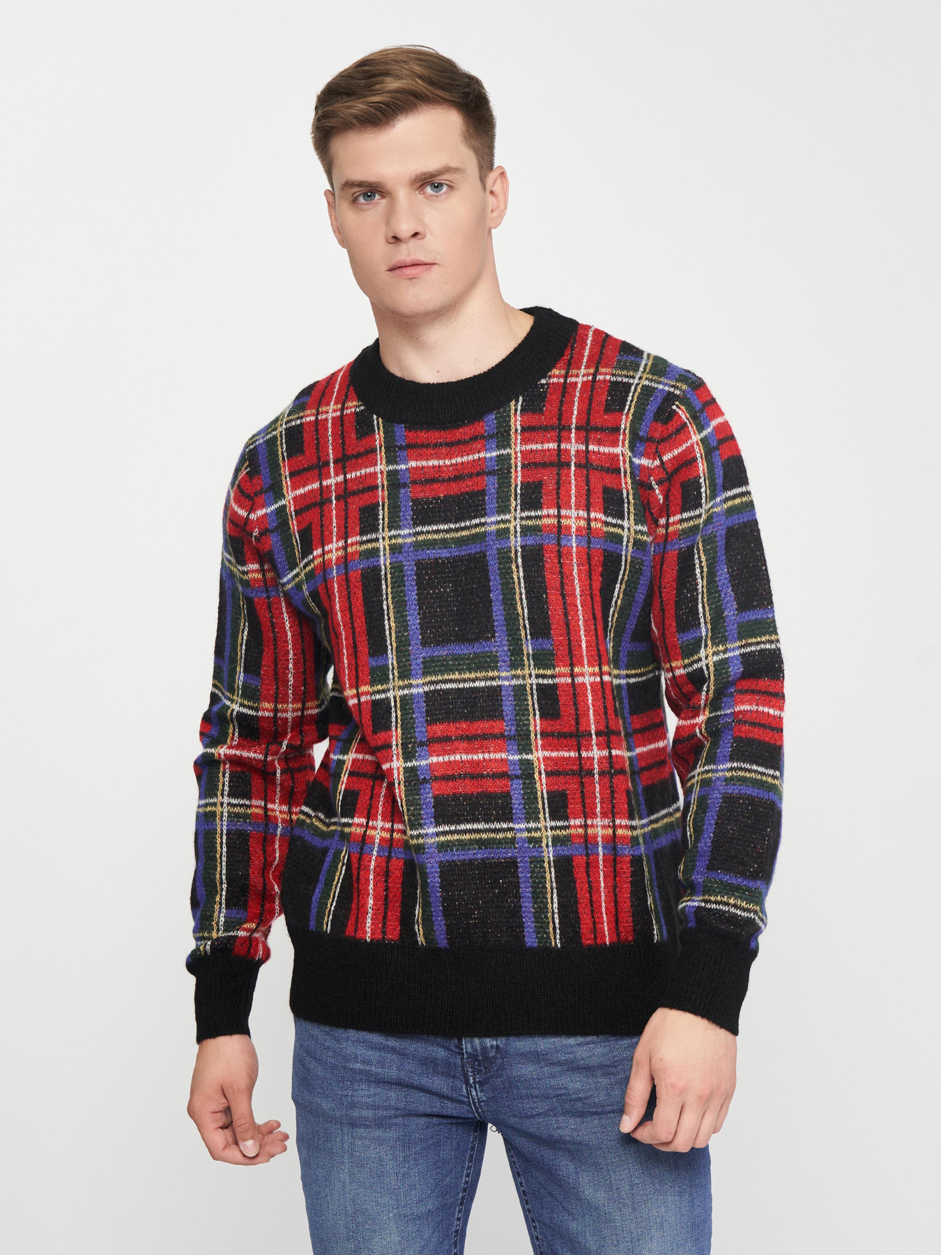 Свитер H&M модель 6773958dlog_Комбинированный Фото