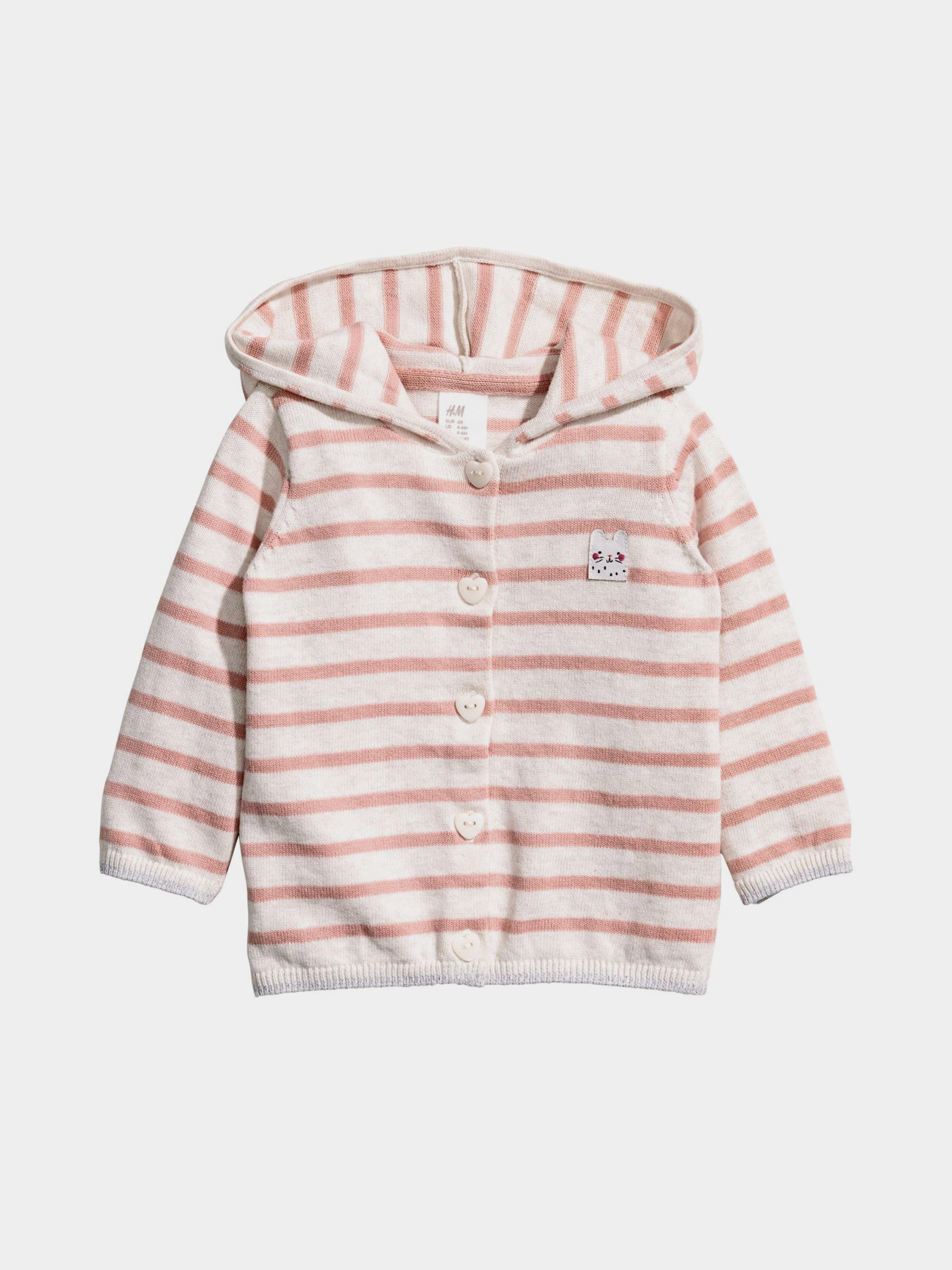 Кофта H&M модель 5116946ral_Бело-розовый Фото