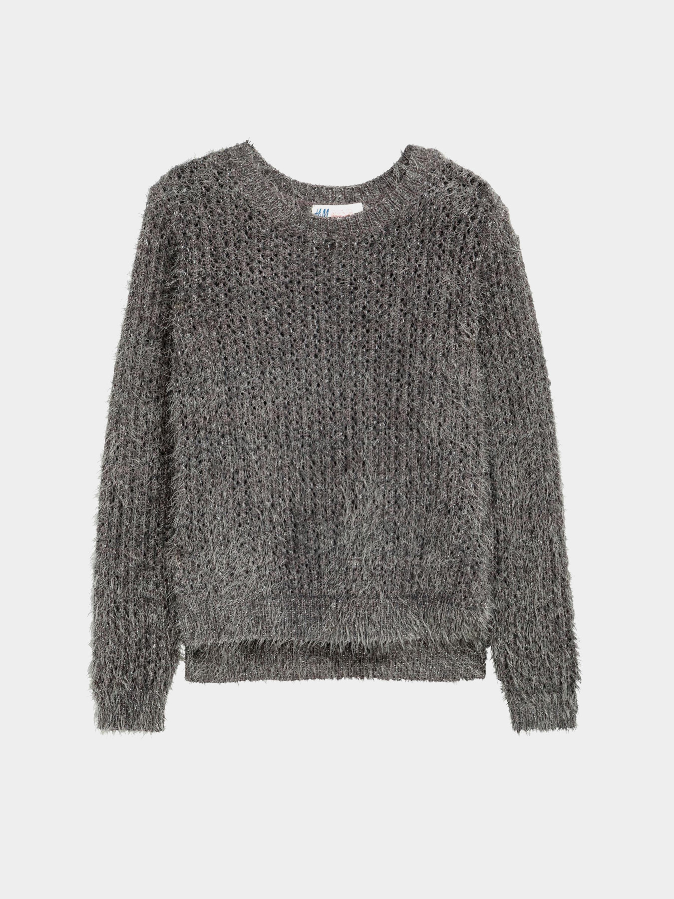 Свитер H&M модель 4530525ral_Темно-серый Фото