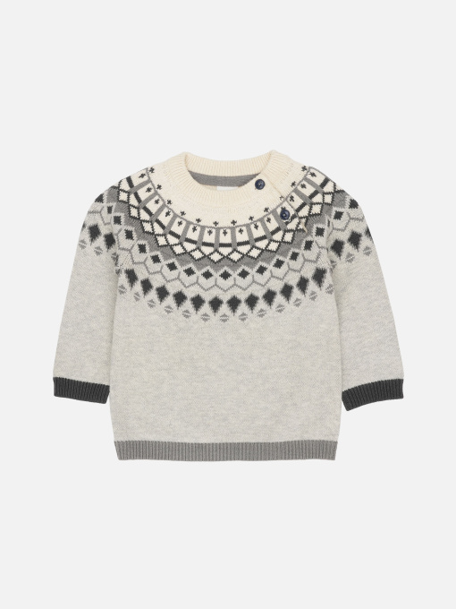 Свитер H&M модель 3001103ral_Серо-бежевый Фото