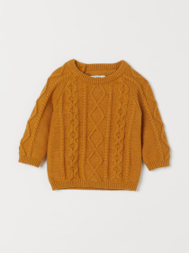 Свитер H&M модель 7417720ral_Светло-коричневый Свитер H&M модель 7417720ral_Светло-коричневый Фото