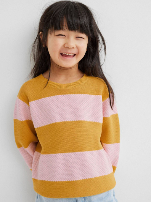 Свитер H&M модель 9263345kwer_Желтый Фото