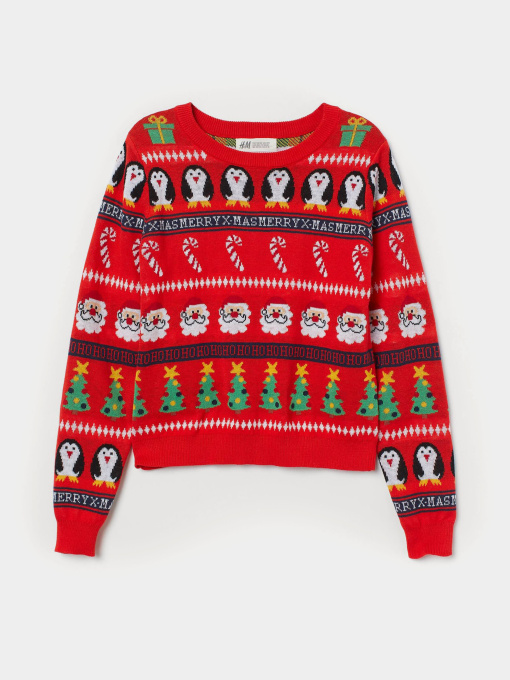 Свитер H&M модель 7499510kwer_Красный Фото