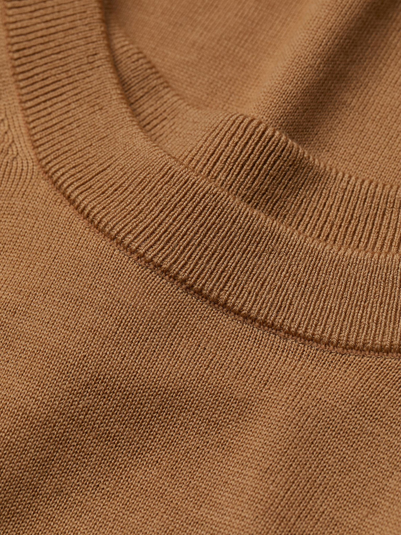 Свитер H&M модель 8636442wer_Светло-коричневый Свитер H&M модель 8636442wer_Светло-коричневый Фото