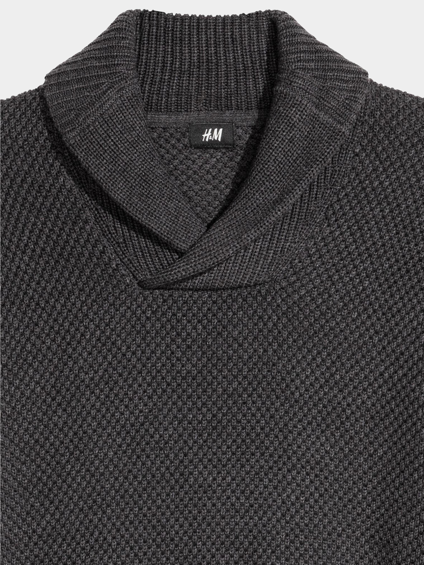 Свитер H&M модель 5420456ral_Темно-серый Свитер H&M модель 5420456ral_Темно-серый Фото