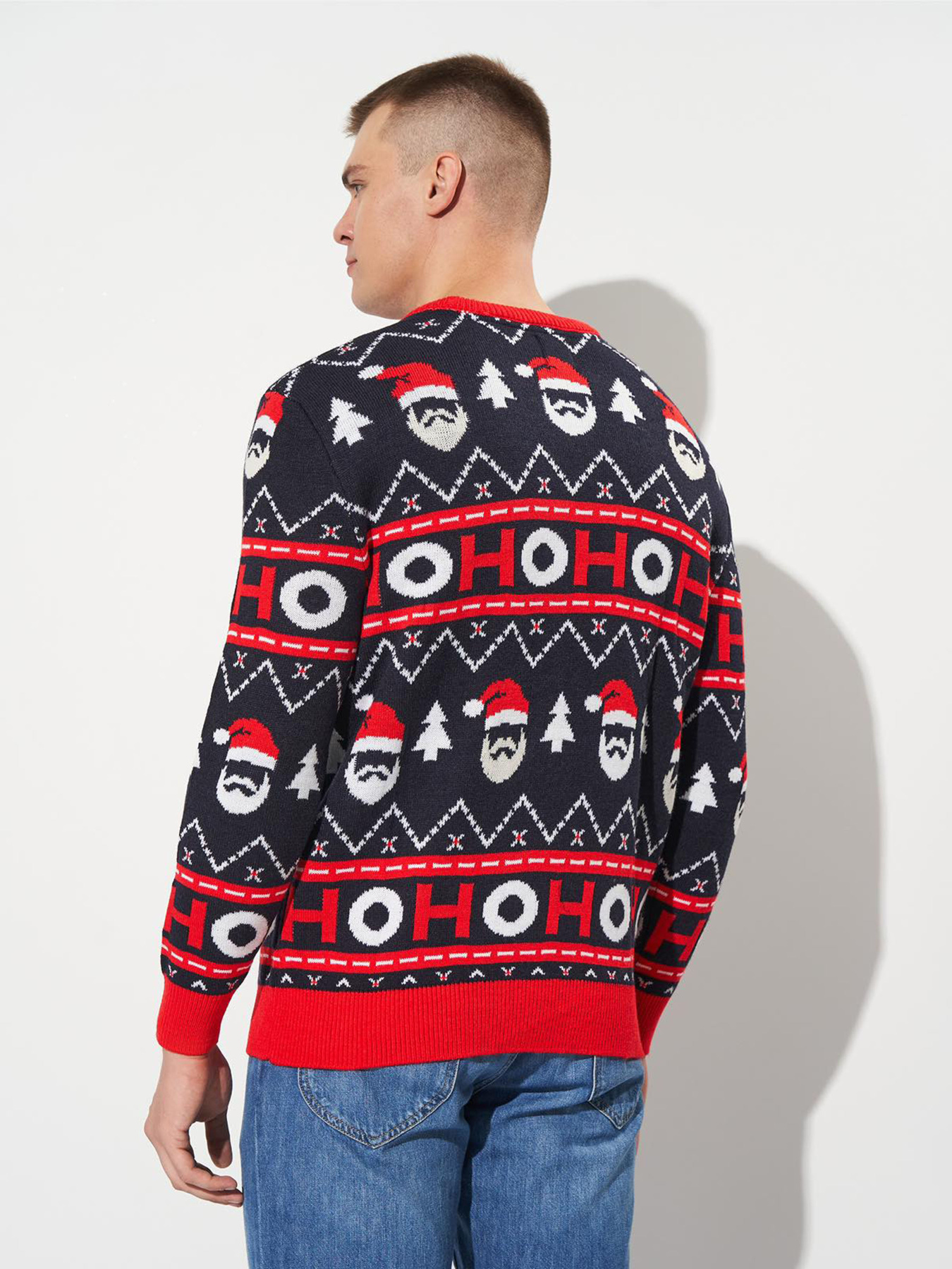 Свитер H&M модель 8813452wer_Красно-синий Фото