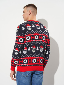 Свитер H&M модель 8813452wer_Красно-синий Фото