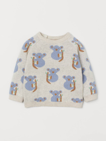 Свитер H&M модель 8200481kwer_Светло-бежевый Фото