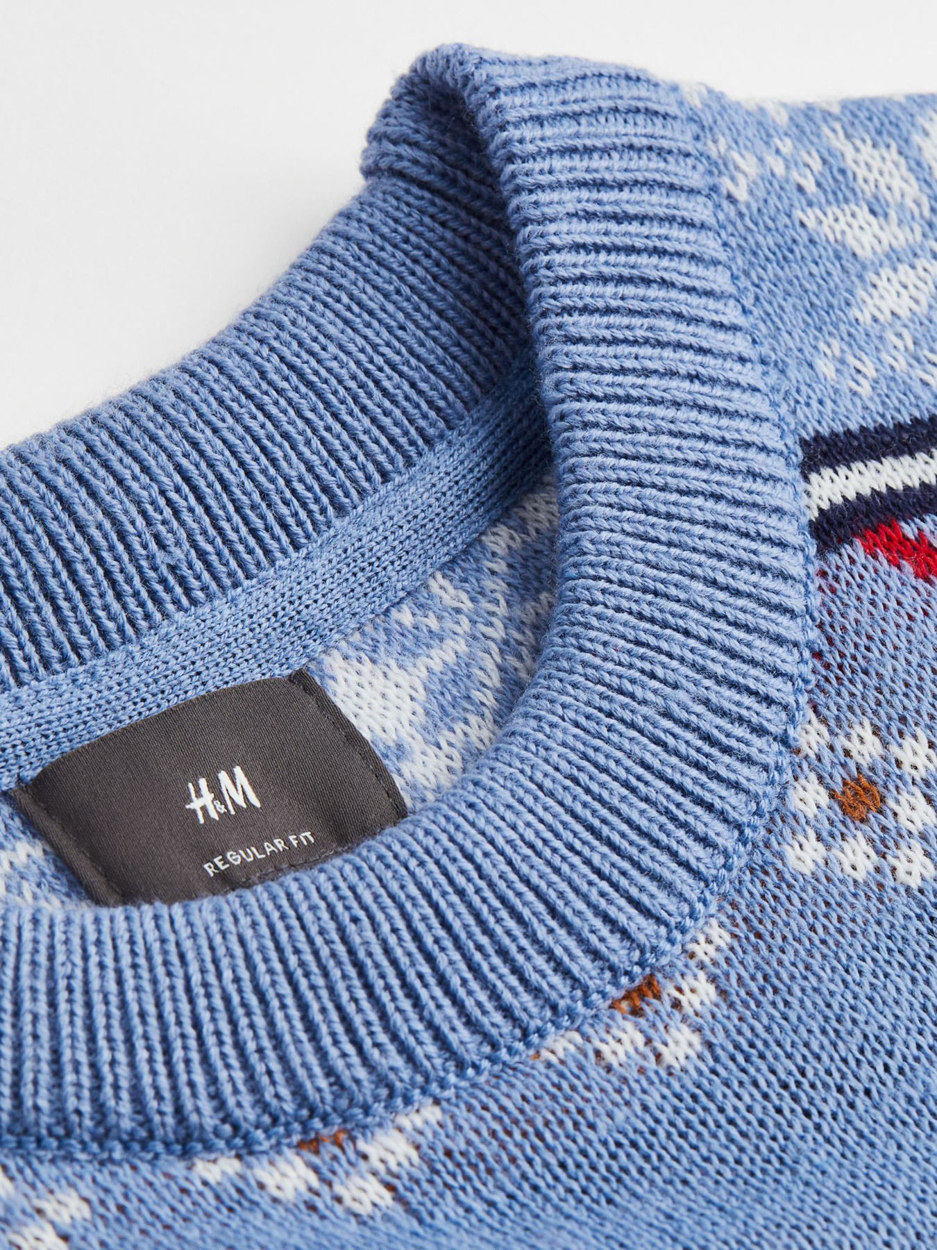 Свитер H&M модель 1108492wer _Голубой Фото