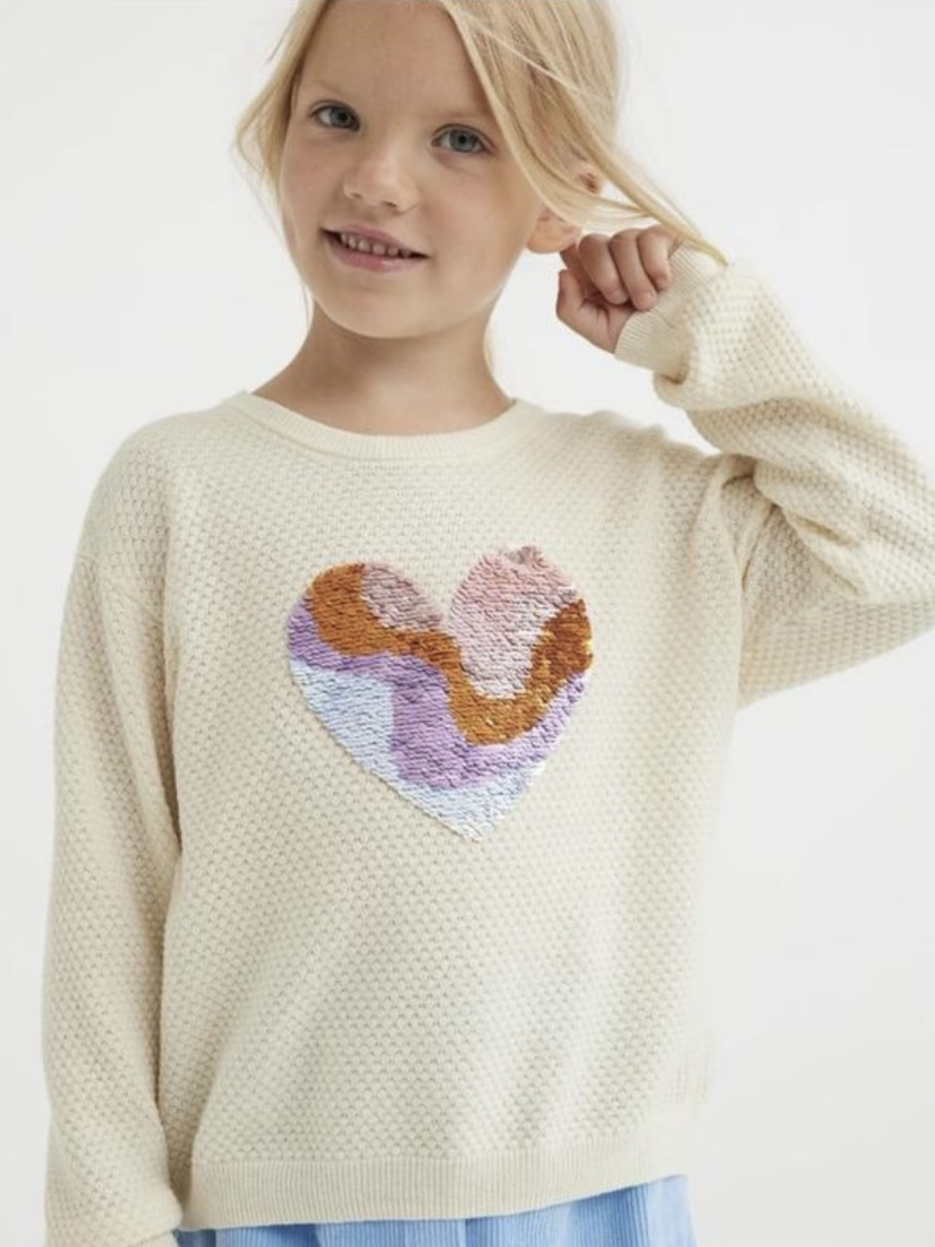 Свитер H&M модель 9263346kwer_Молочный Фото