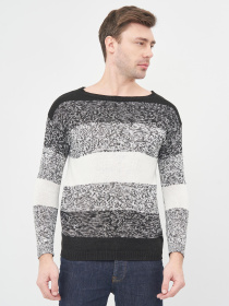 Светр H&M модель 1102020wt_черно-белый мергель Фото