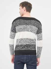 Свитер H&M модель 1102020wt_черно-белый мергель Свитер H&M модель 1102020wt_черно-белый мергель Фото