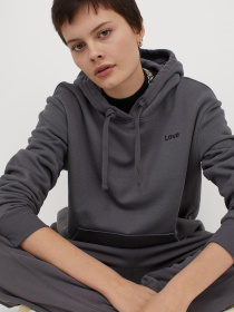 Худи H&M модель 7156242dm_Темно-серый Фото