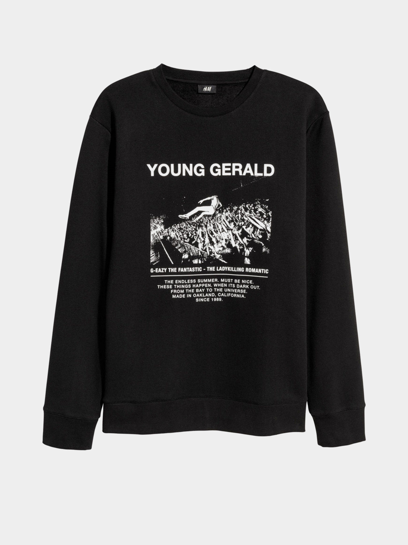 Свитшот H&M модель 6233367RP2_черный Фото