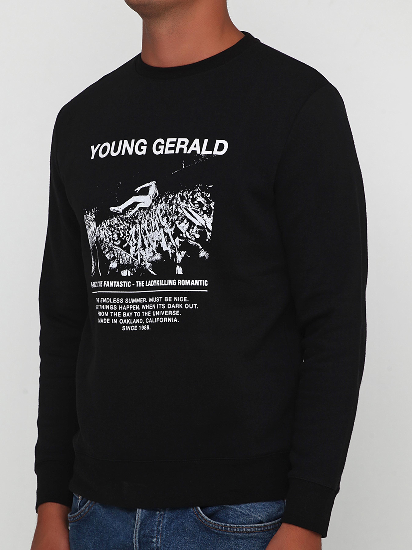 Свитшот H&M модель 6233367RP2_черный Фото