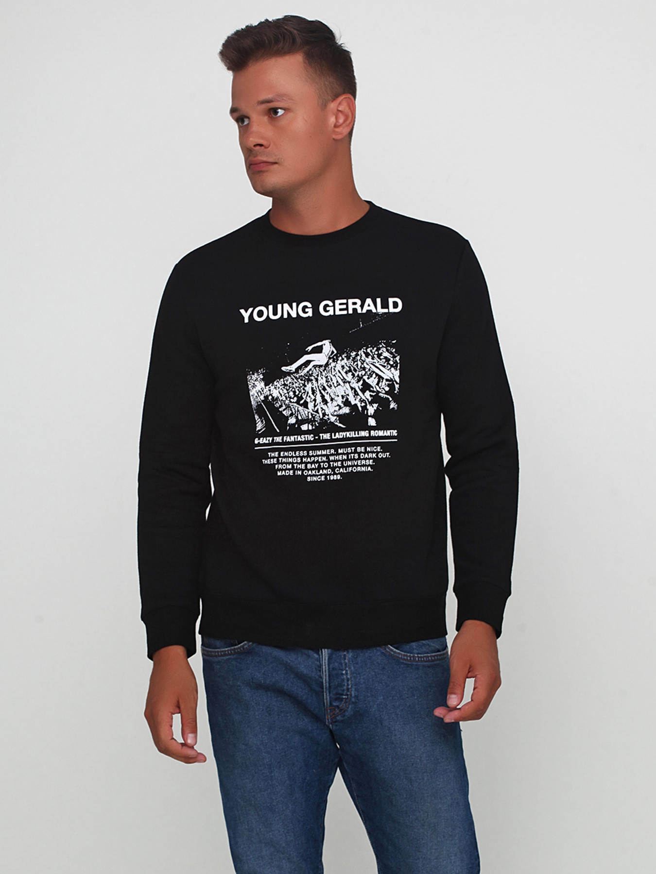 Світшот H&M модель 6233367RP2_черный Фото