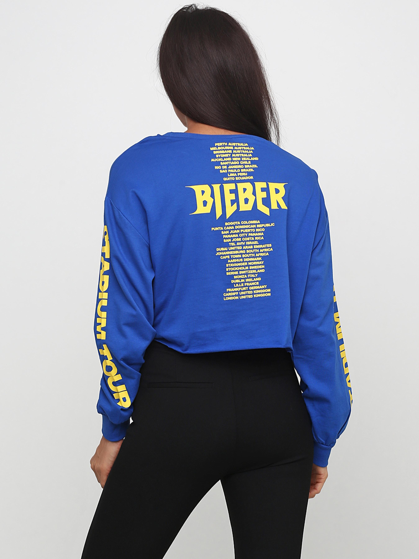 Світшот H&M модель 5379786RP6_синий принт Фото