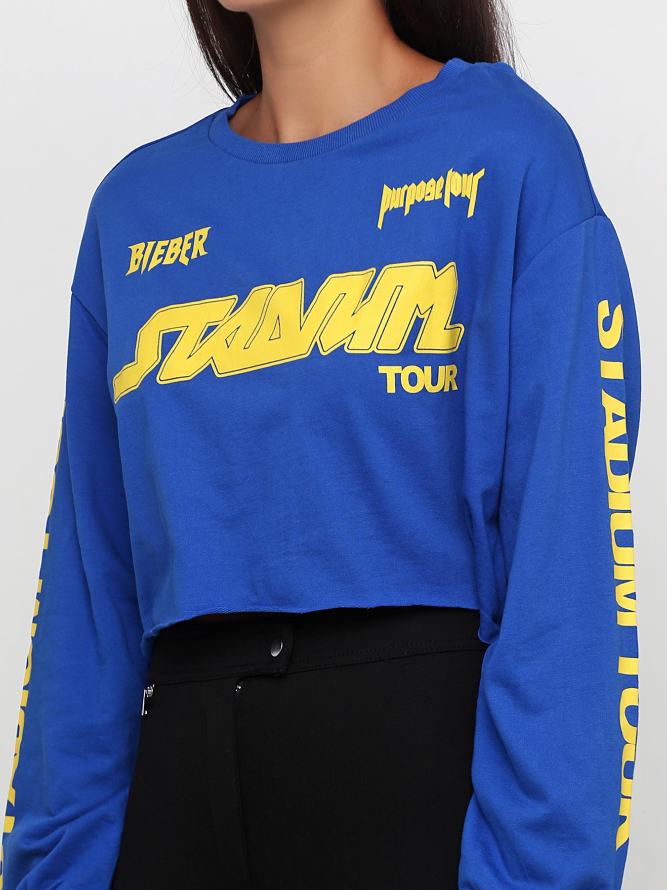 Світшот H&M модель 5379786RP6_синий принт Фото