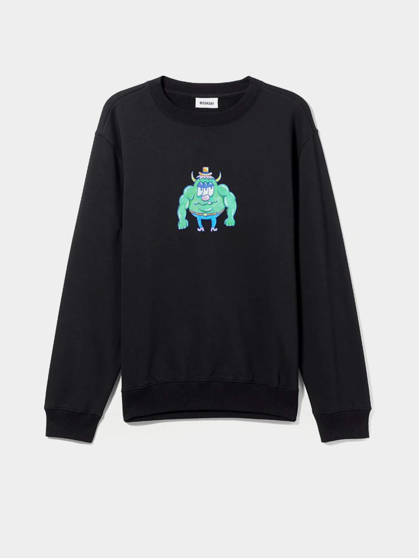 Світшот Weekday модель 9537233abr_Черный Фото