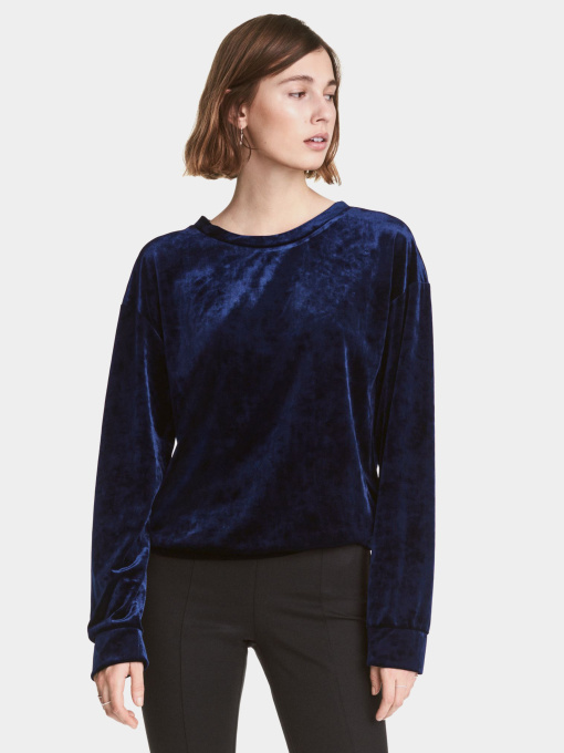 Свитшот H&M модель 4854215wt_синий Фото