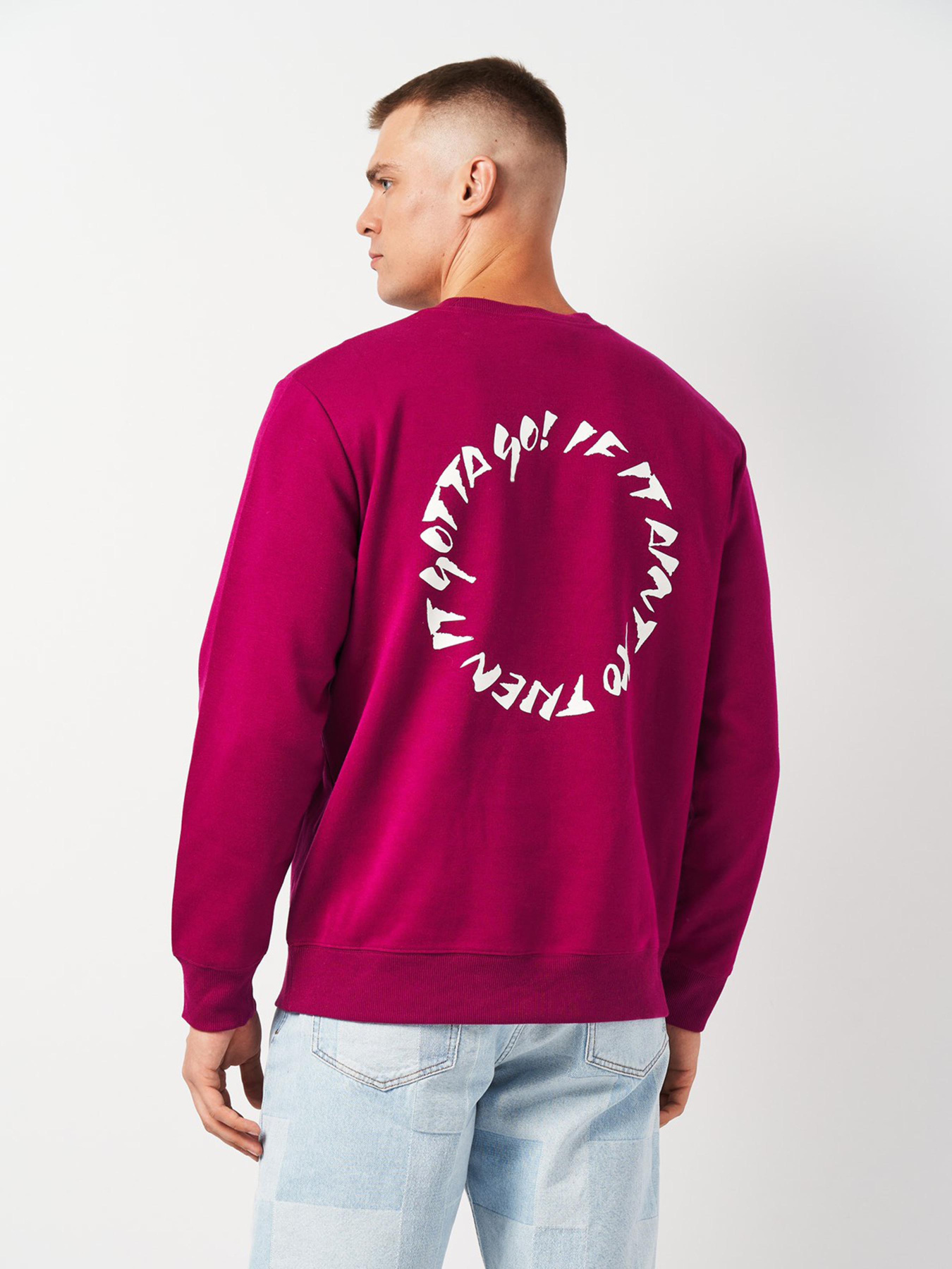 Свитшот H&M модель 5849536ral_Пурпурный Фото