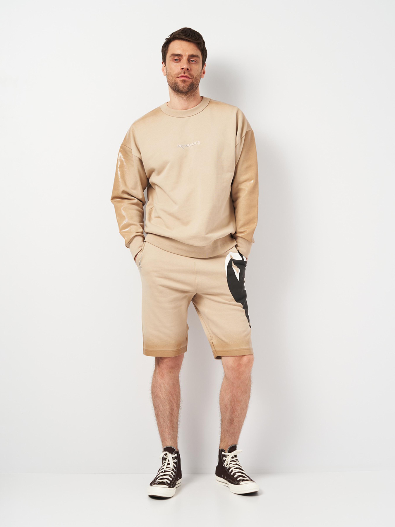 Світшот H&M модель 2001105ral_Бежевый Фото