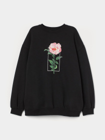 Свитшот H&M модель 8290721wer_Черный Фото