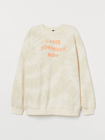 Світшот H&M модель 8290721wer_бежево-оранжевый Фото